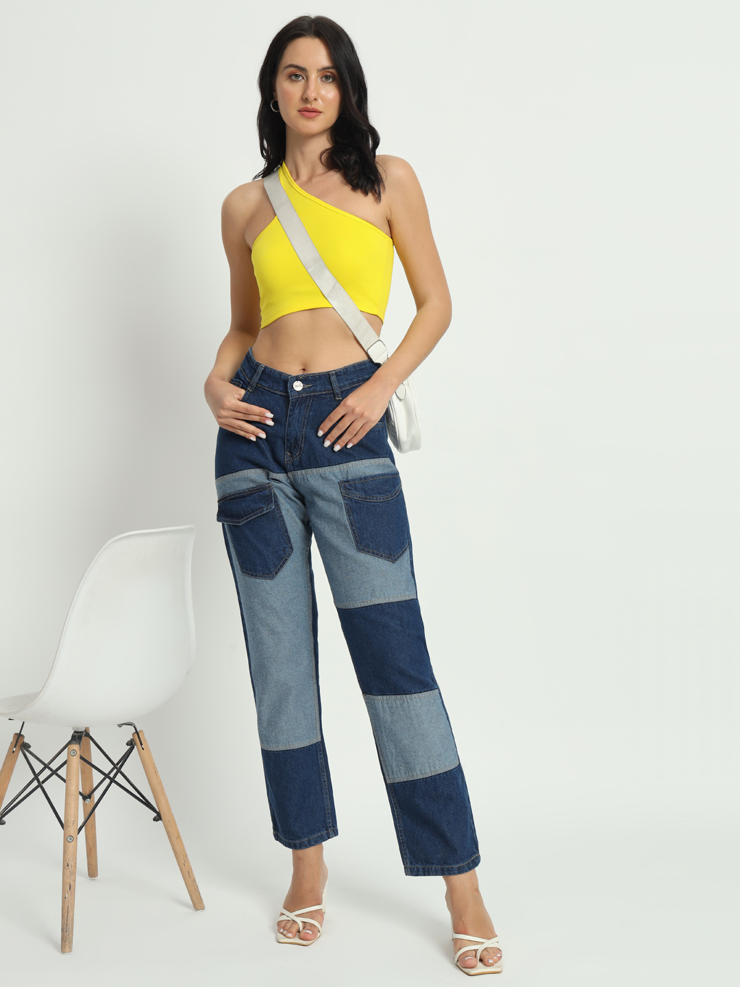 AngelFab Women Relaxed Fit Royal Blue Jeans