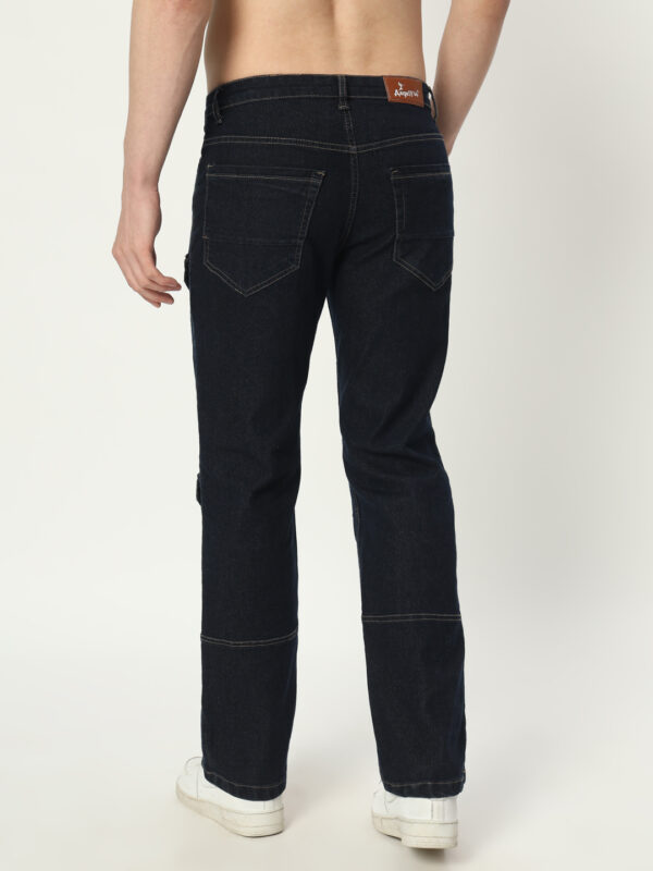 AngelFab Men Straight Fit Navyblue Jeans