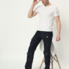 AngelFab Men Straight Fit Navyblue Jeans