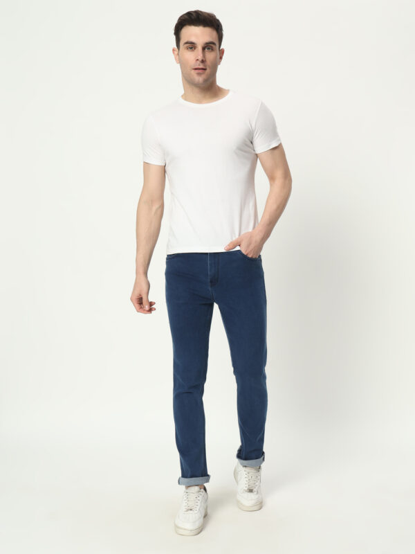 AngelFab Men Skinny Fit Royalblue Jeans