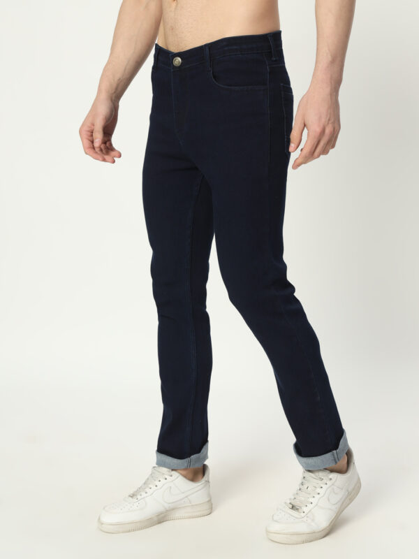 AngelFab Men Skinny Fit Navyblue Jeans