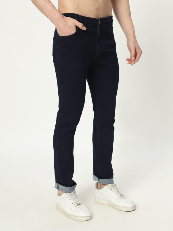 AngelFab Men Skinny Fit Navyblue Jeans