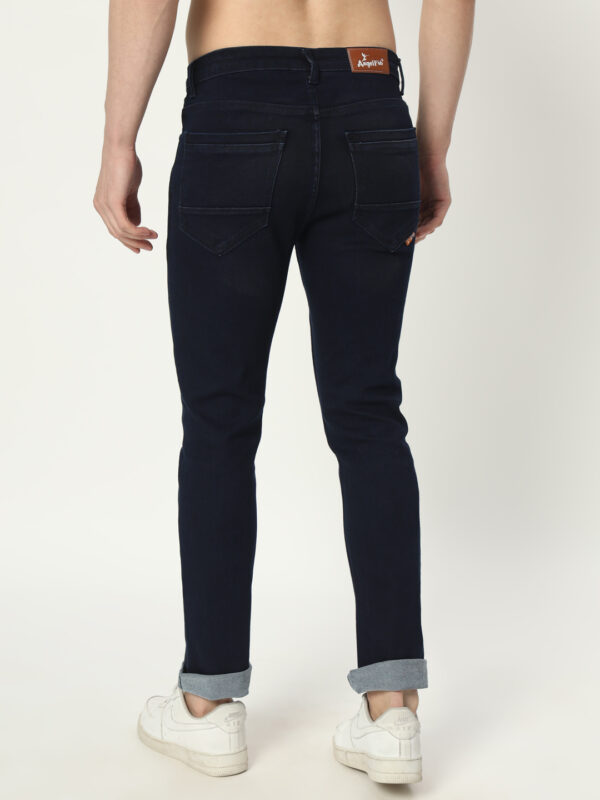 AngelFab Men Skinny Fit Navyblue Jeans