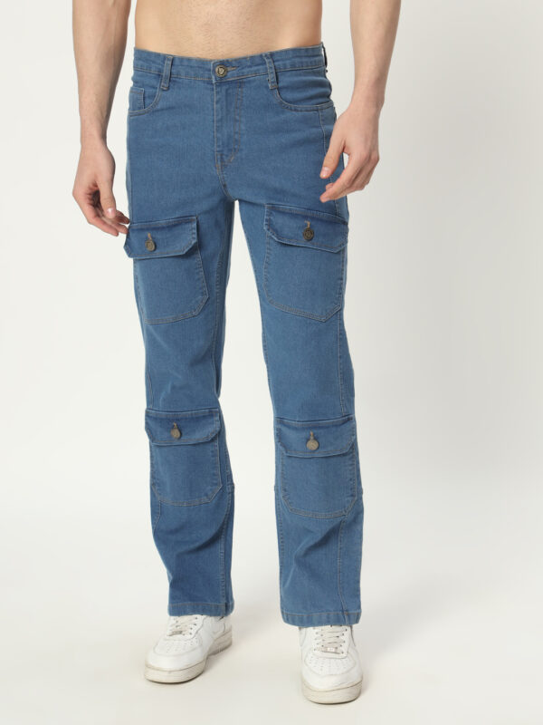 AngelFab Men Straight Fit skyblue Jeans