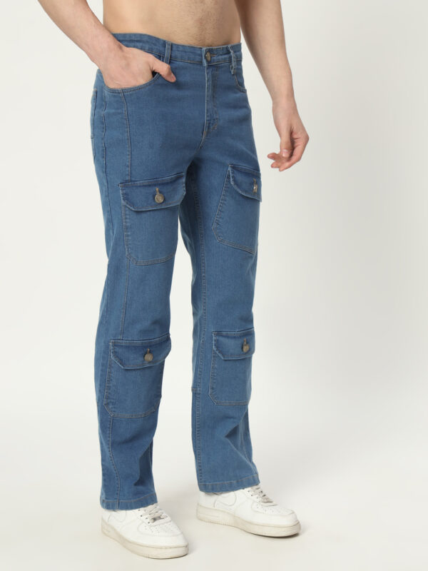 AngelFab Men Straight Fit skyblue Jeans