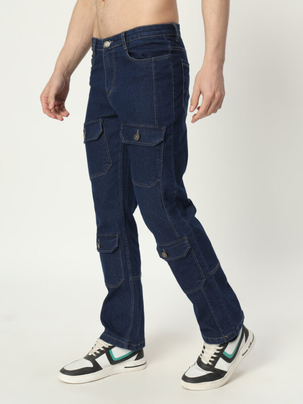 AngelFab Men Straight Fit Royalblue Jeans