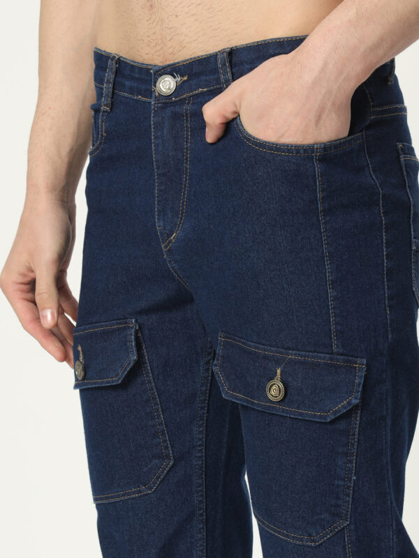 AngelFab Men Straight Fit Royalblue Jeans