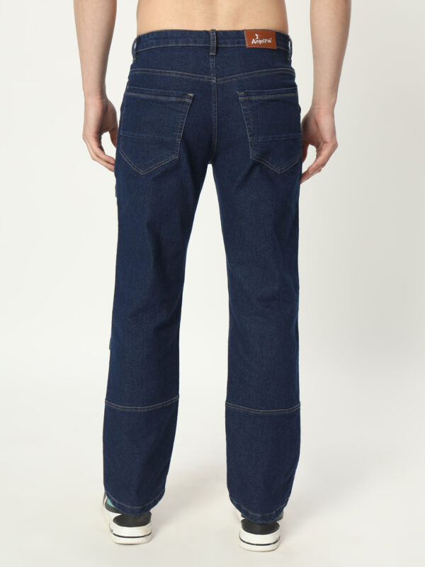 AngelFab Men Straight Fit Royalblue Jeans