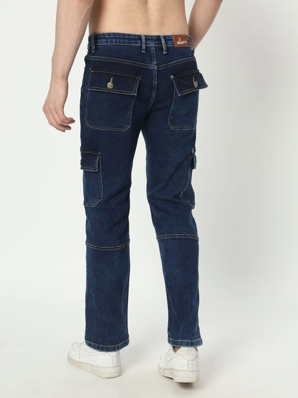 AngelFab Men Straight Fit Royalblue Jeans