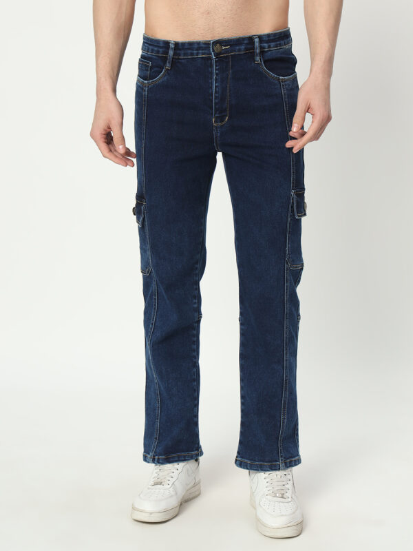 AngelFab Men Straight Fit Royalblue Jeans