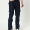 AngelFab Men Straight Fit Navyblue Jeans