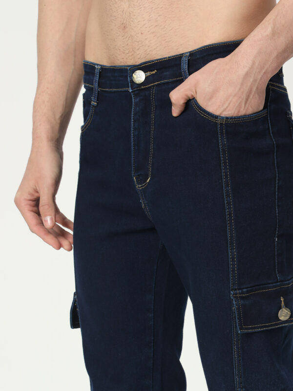 AngelFab Men Straight Fit Navyblue Jeans