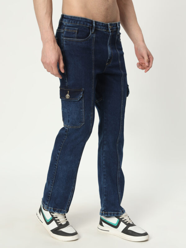 AngelFab Men Straight Fit Royalblue Jeans