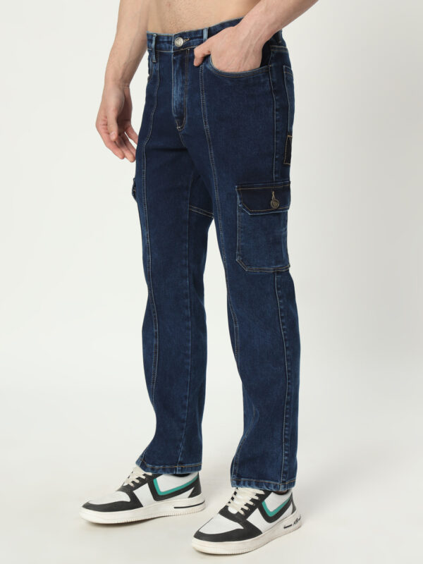 AngelFab Men Straight Fit Royalblue Jeans