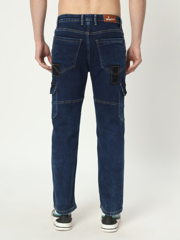 AngelFab Men Straight Fit Royalblue Jeans