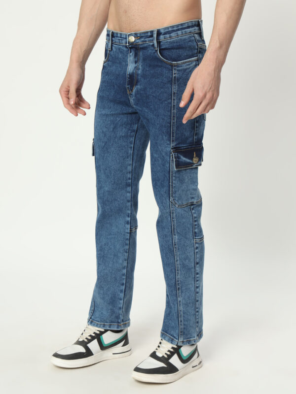 AngelFab Men Straight Fit Skyblue Jeans