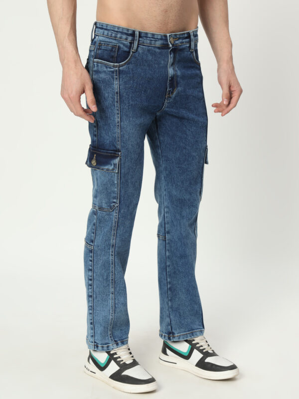 AngelFab Men Straight Fit Skyblue Jeans