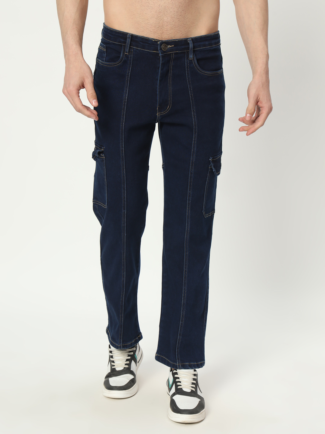 14 feb 2024 aldin05329 AngelFab Men Straight Fit Navyblue Jeans