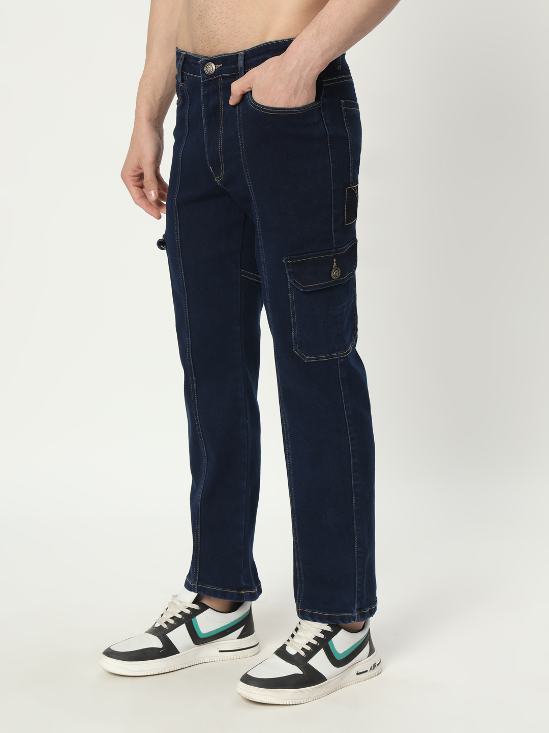 14 feb 2024 aldin05333 AngelFab Men Straight Fit Navyblue Jeans