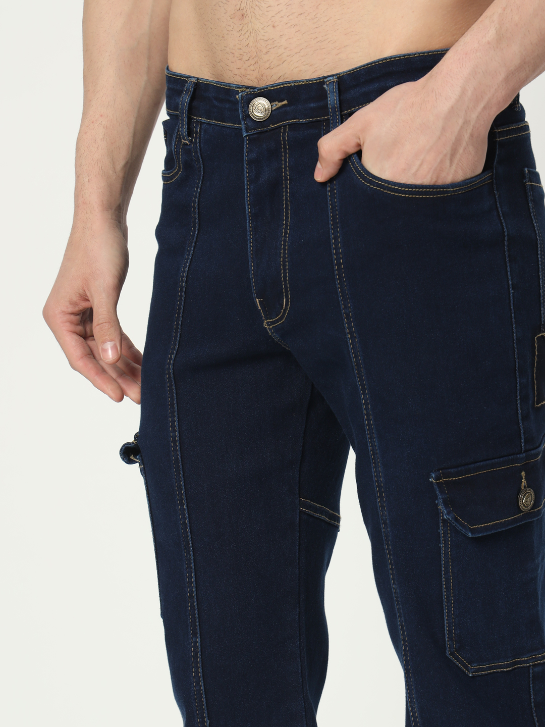 14 feb 2024 aldin05335 AngelFab Men Straight Fit Navyblue Jeans