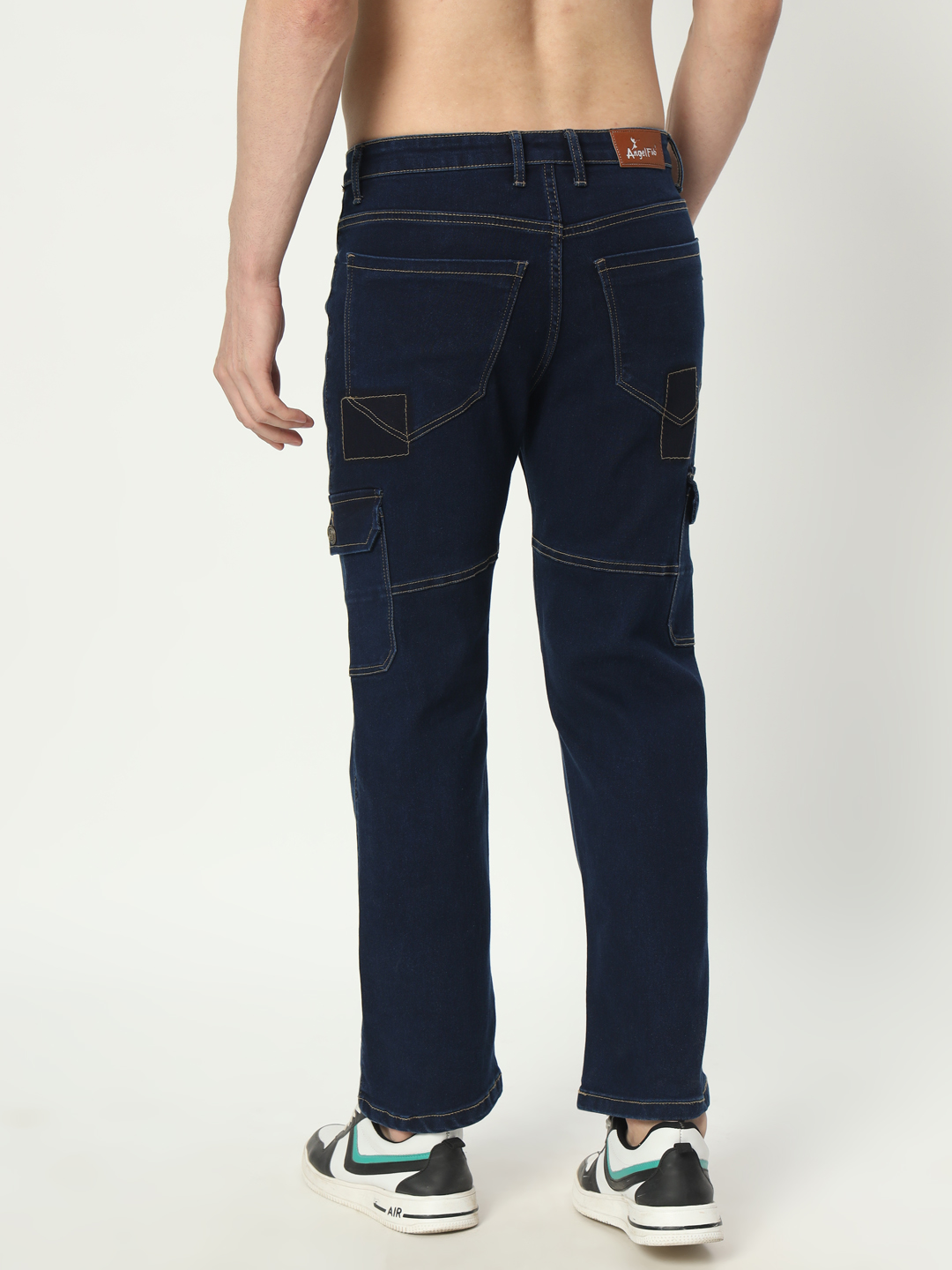 14 feb 2024 aldin05337 AngelFab Men Straight Fit Navyblue Jeans