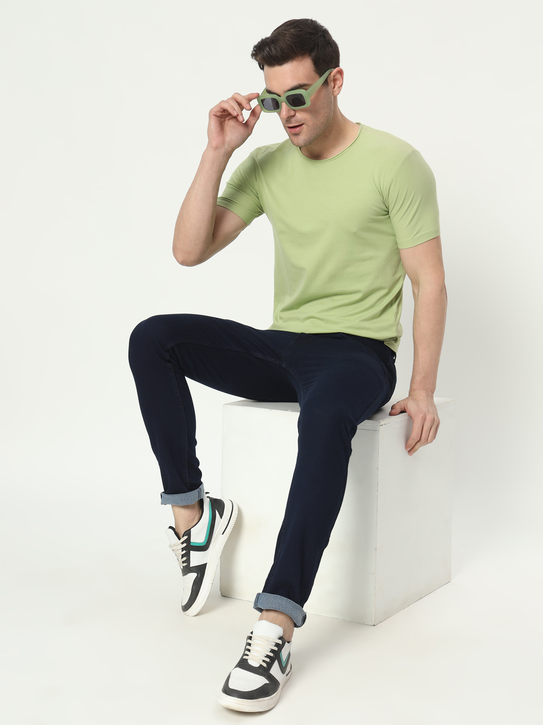 14 feb 2024 aldin05341 AngelFab Men Skinny Fit Navyblue Jeans