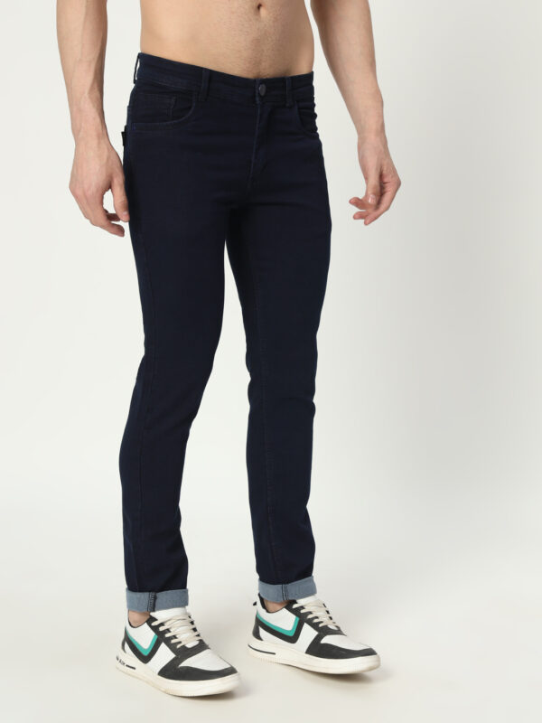 AngelFab Men Skinny Fit Navyblue Jeans