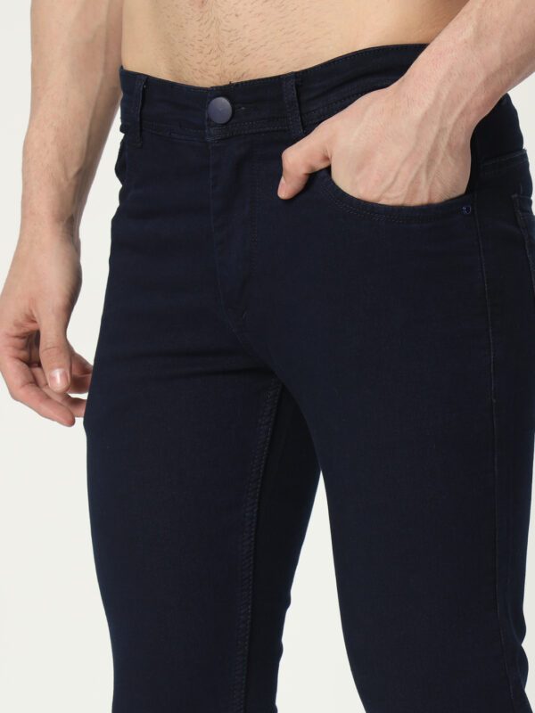 AngelFab Men Skinny Fit Navyblue Jeans