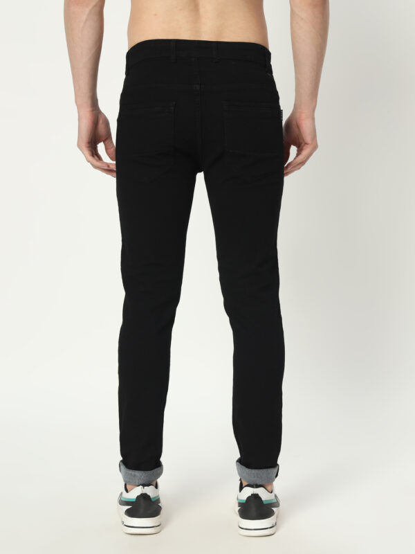 AngelFab Men Skinny Fit Black Jeans