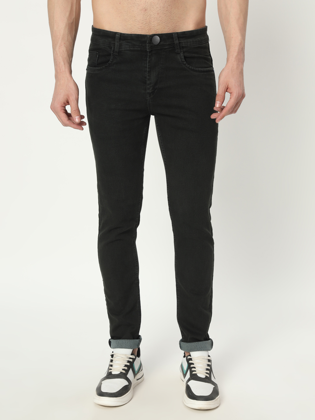 14 feb 2024 aldin05367 AngelFab Men Skinny Fit Green Jeans