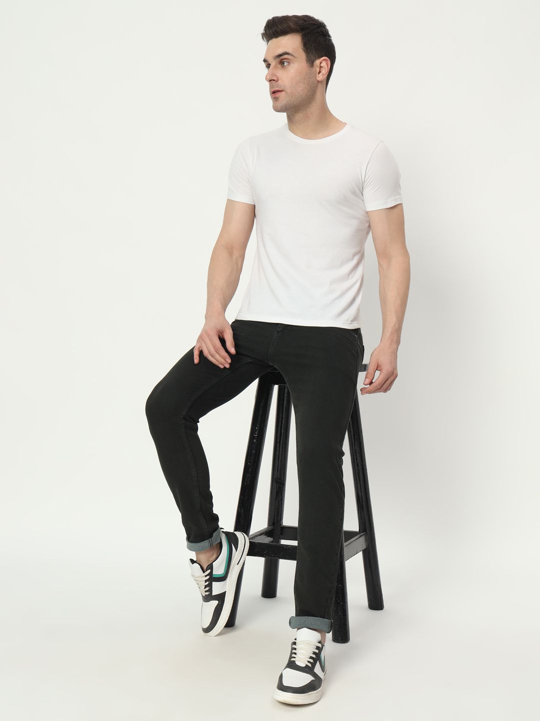 14 feb 2024 aldin05377 AngelFab Men Skinny Fit Green Jeans