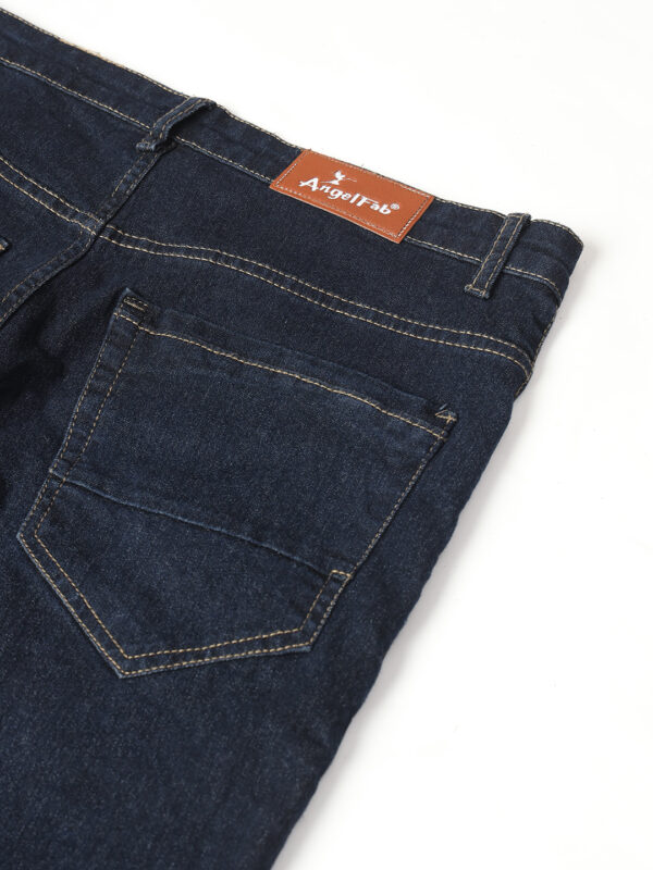 AngelFab Men Straight Fit Navyblue Jeans