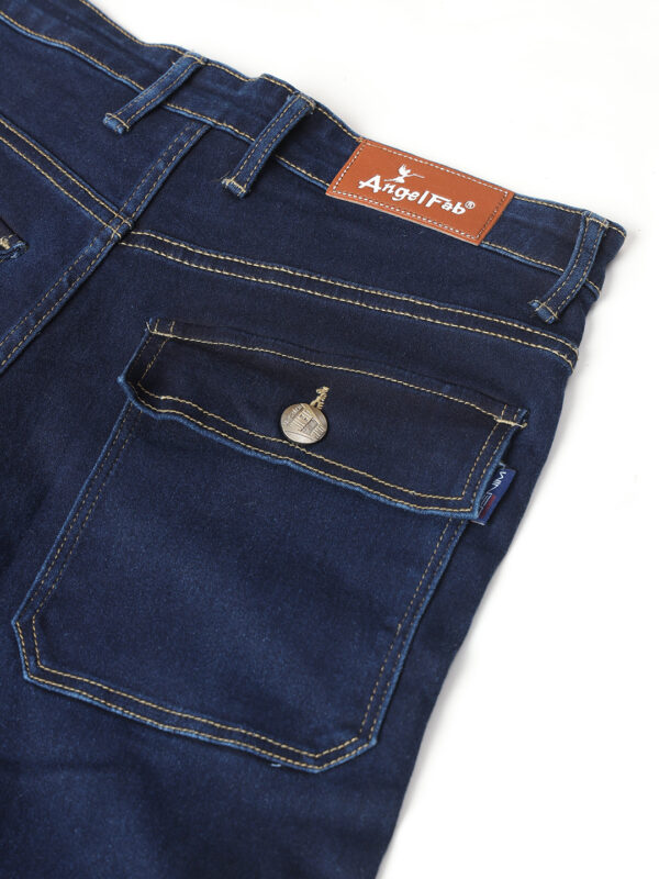 AngelFab Men Straight Fit Navyblue Jeans