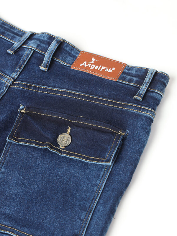 AngelFab Men Straight Fit Royalblue Jeans