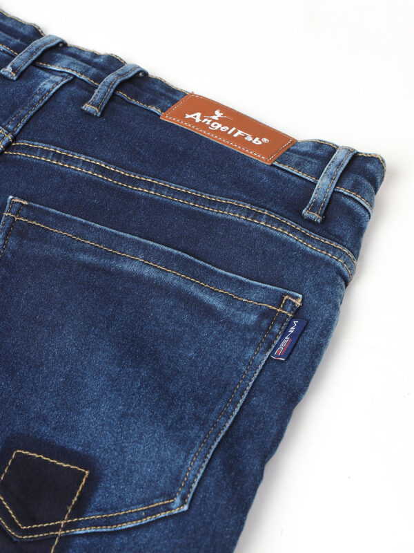 AngelFab Men Straight Fit Royalblue Jeans