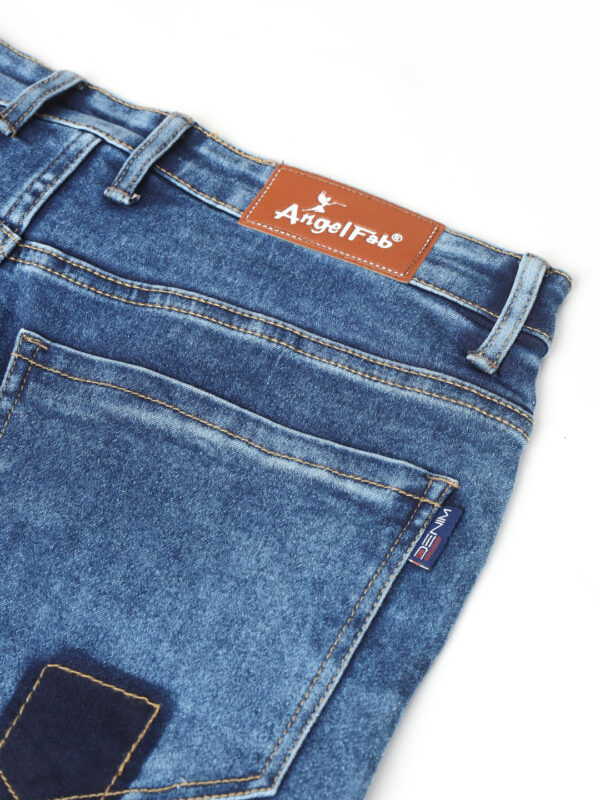 AngelFab Men Straight Fit Skyblue Jeans